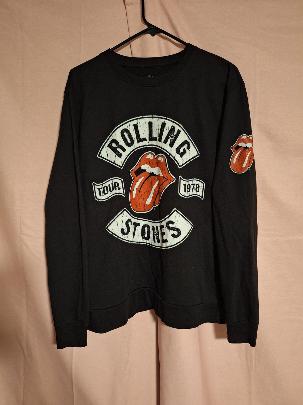 Rolling Stones The Rolling Stones US Tour 1978 Sweatshirt Black